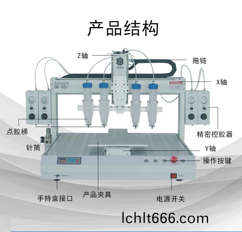 BB-651D單平(ping)檯(tai)多(duo)頭(tou)硅(gui)膠自動點膠機